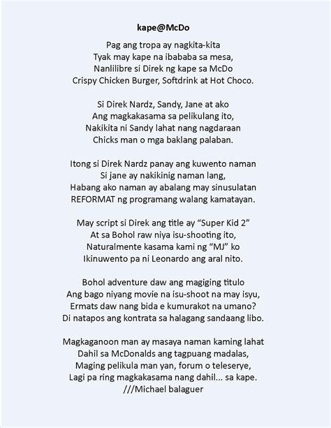 6 Tula tungkol sa pag.